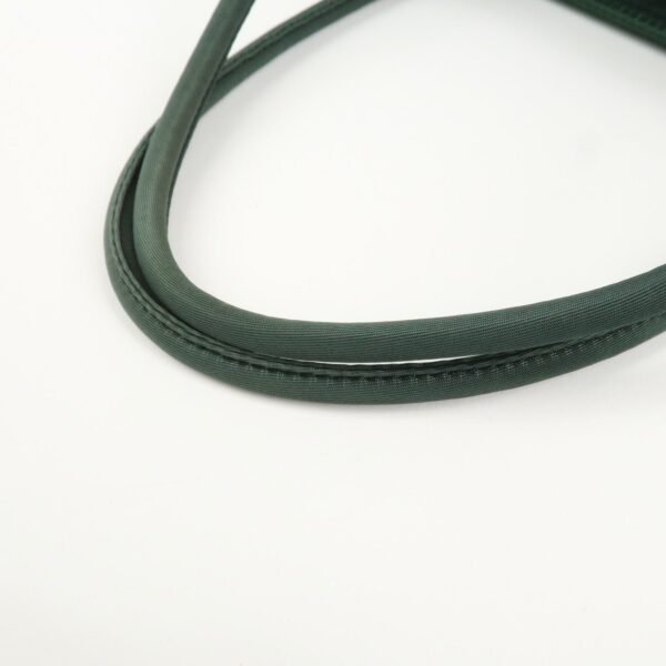 PRADA Triangle Logo Nylon Leather Tote Bag Green