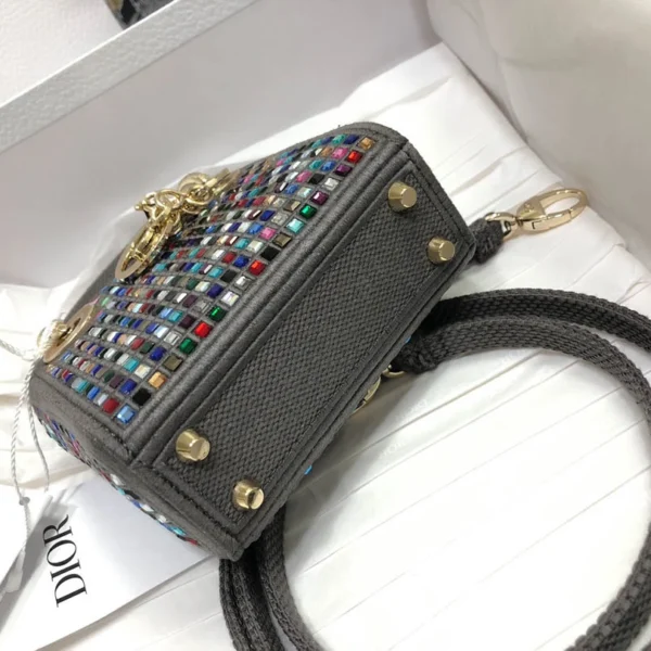 Lady Dior mini Size: 12 x 10.2 x 5 cm