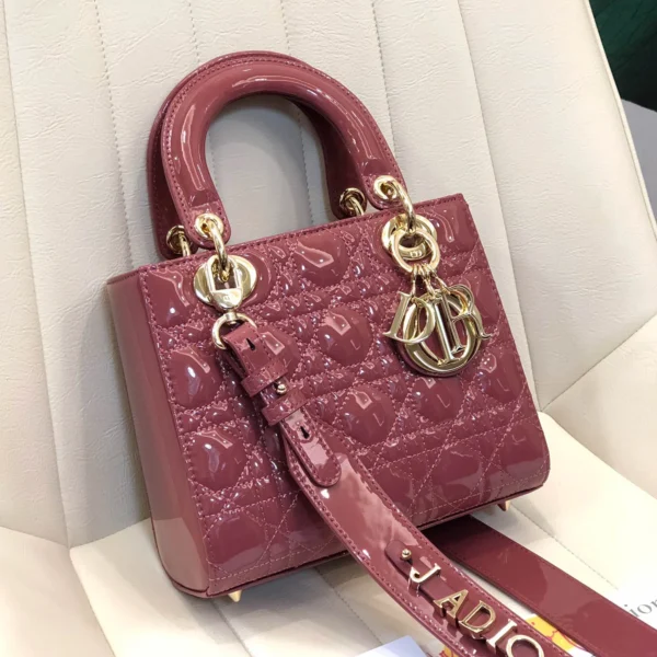 ABCDior Calf Lacquered Rattan Tote Size 20 x 16.5 x 8cm