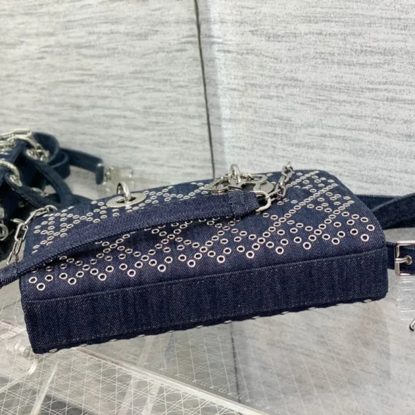 joy series denim riveted size:26*6*14cm